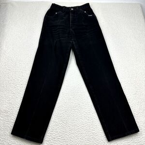 Vintage Rockies Jeans Women's 29/9 Black (25X30) Bareback Western Straight Rodeo